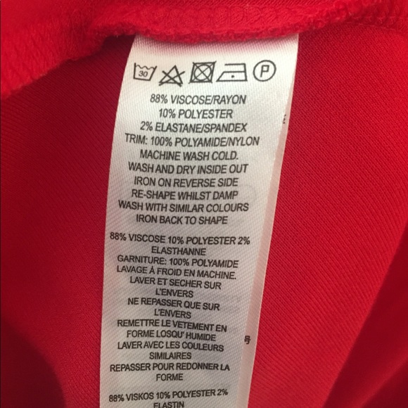 French Connection Red Skater dress, size 2-4 US - Picture 4 of 5